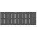 Tête de lit murale Gris 166x3x60 cm Bois massif de pin