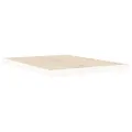 Cadre de lit blanc 135x190 cm double bois massif de pin