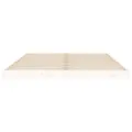 Cadre de lit blanc 135x190 cm double bois massif de pin