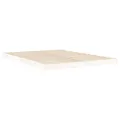 Cadre de lit blanc 140x200 cm bois de pin massif