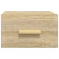 Tables de chevet murales 2 pcs chêne sonoma 35x35x20 cm