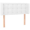 Tête de lit à LED Blanc 83x16x78/88 cm Similicuir