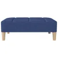 Repose-pied Bleu 78x56x32 cm Tissu