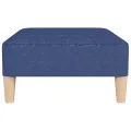 Repose-pied Bleu 78x56x32 cm Tissu