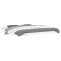 Cadre de lit blanc 180x200 cm Super King bois de pin massif