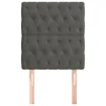 Têtes de lit 2 pcs Gris foncé 80x7x78/88 cm Velours