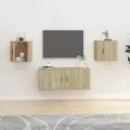 Meubles TV muraux 2 pcs Chêne sonoma 40x34,5x40 cm