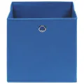 Boîtes de rangement 4 pcs Bleu 32x32x32 cm Tissu
