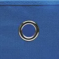 Boîtes de rangement 4 pcs Bleu 32x32x32 cm Tissu