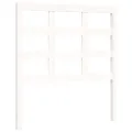 Cadre de lit avec tête de lit blanc 90x200 cm bois massif