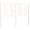 Cadre de lit avec tête de lit blanc 140x200 cm bois massif