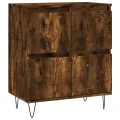 Buffets 2 pcs chêne fumé bois d'ingénierie