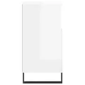 Buffets 3 pcs blanc brillant bois d'ingénierie