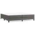 cadre de lit avec matelas Gris 200x200 cm Similicuir