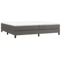 cadre de lit avec matelas Gris 200x200 cm Similicuir