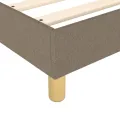 cadre de lit avec matelas Taupe 90x200 cm Tissu