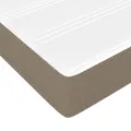 cadre de lit avec matelas Taupe 90x200 cm Tissu