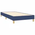 cadre de lit avec matelas Bleu 80x200 cm Tissu