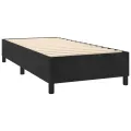 cadre de lit avec matelas LED Noir 80x200 cm Velours
