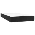 cadre de lit avec matelas LED Noir 80x200 cm Velours