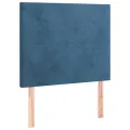 cadre de lit avec matelas LED Bleu foncé 120x200 cm