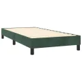 cadre de lit avec matelas LED Vert foncé 100x200 cm
