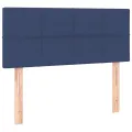 cadre de lit avec matelas Bleu 80x200 cm Tissu