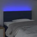 Tête de lit à LED Bleu 80x5x78/88 cm Tissu