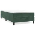 cadre de lit Vert foncé 100x200 cm Velours