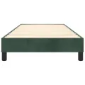 cadre de lit Vert foncé 100x200 cm Velours