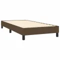 cadre de lit Marron foncé 90x200 cm Tissu