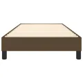 cadre de lit Marron foncé 90x200 cm Tissu