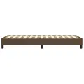 cadre de lit Marron foncé 90x190 cm Tissu
