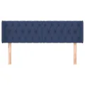Tête de lit avec oreilles Bleu 147x16x78/88 cm Tissu