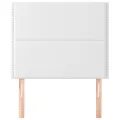 Têtes de lit 2 pcs Blanc 80x5x78/88 cm Similicuir
