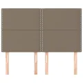 Têtes de lit 4 pcs Taupe 72x5x78/88 cm Tissu