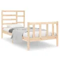 Cadre de lit bois massif 90x190 cm simple