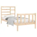 Cadre de lit bois massif 90x190 cm simple