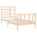 Cadre de lit bois massif 90x190 cm simple