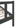 Cadre de lit Gris Bois de pin massif 200x200 cm