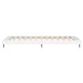 Cadre de lit blanc brillant 100x200 cm bois d'ingénierie