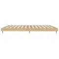 Cadre de lit chêne sonoma 150x200 cm bois d'ingénierie