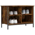 Armoire à chaussures chêne fumé 69x35x50 cm bois d'ingénierie