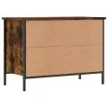 Armoire à chaussures chêne fumé 69x35x50 cm bois d'ingénierie