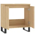 Armoire de bain chêne sonoma 58x33x60 cm bois d'ingénierie