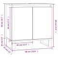 Armoire de bain chêne sonoma 58x33x60 cm bois d'ingénierie
