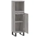 Armoire salle de bain sonoma gris 30x30x100 cm