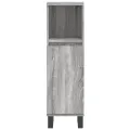 Armoire salle de bain sonoma gris 30x30x100 cm