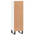 Armoire de salle de bain blanc 30x30x100 cm bois d'ingénierie