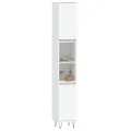 Armoire de salle de bain blanc 30x30x190 cm bois d'ingénierie